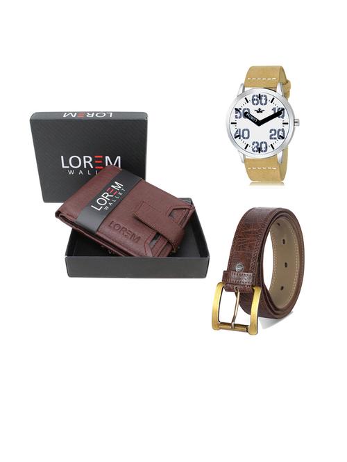belt, wallet & watch gift combo - 19441508 - Very Small Image - 1