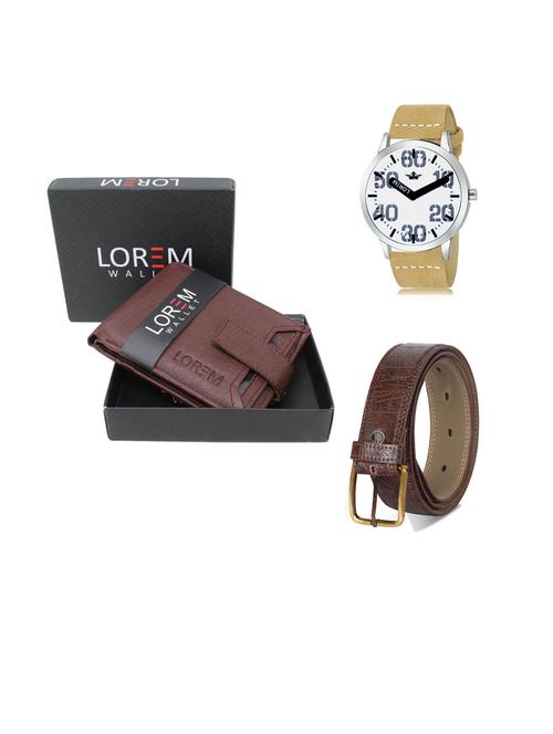 belt, wallet & watch gift combo - 19441510 - Very Small Image - 1