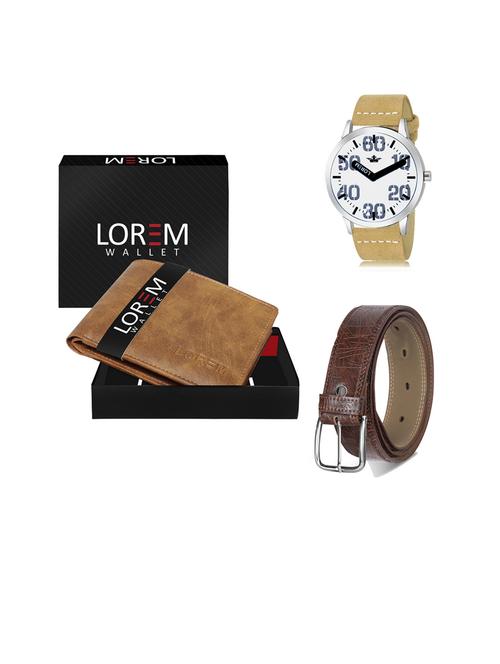 belt, wallet & watch gift combo - 19441535 - Very Small Image - 1