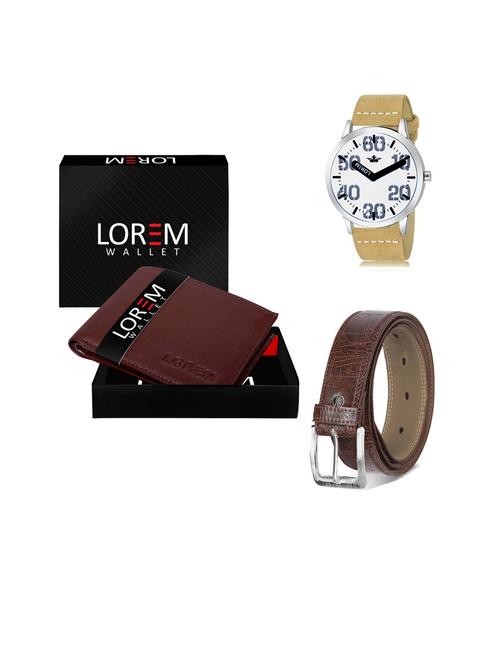 belt, wallet & watch gift combo - 19441543 - Very Small Image - 1