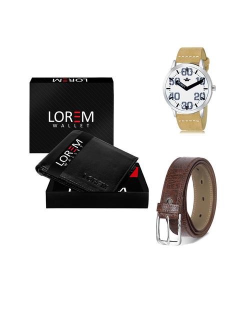 belt, wallet & watch gift combo - 19441548 - Very Small Image - 1