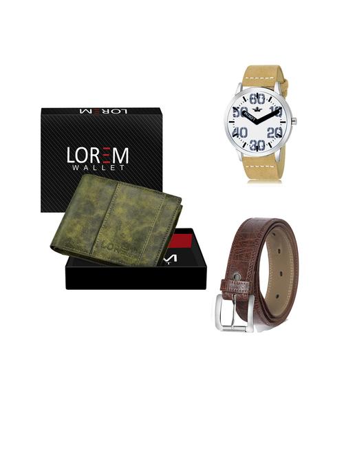 belt, wallet & watch gift combo - 19441563 - Very Small Image - 1