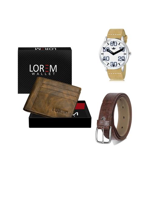belt, wallet & watch gift combo - 19441571 - Very Small Image - 1