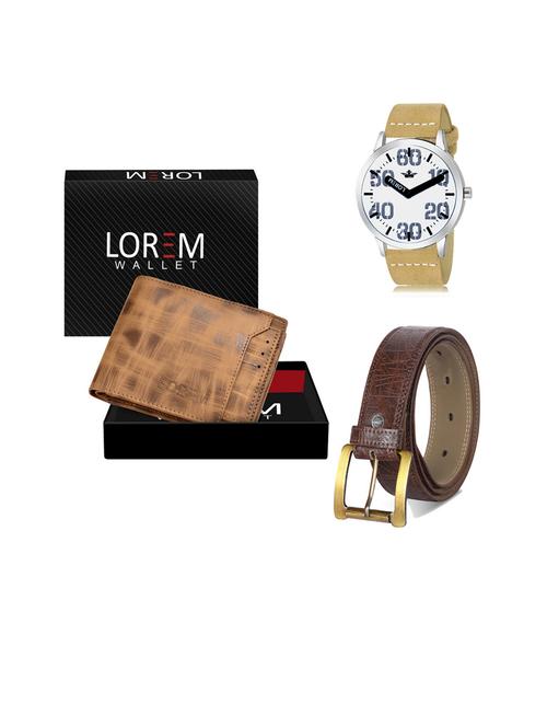 belt, wallet & watch gift combo - 19441580 - Very Small Image - 1