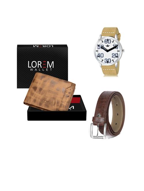 belt, wallet & watch gift combo - 19441581 - Very Small Image - 1