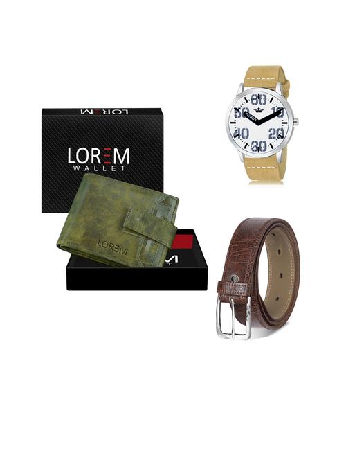 belt, wallet & watch gift combo - 19441590 - Very Small Image - 1
