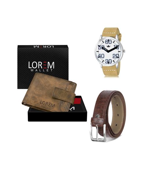 belt, wallet & watch gift combo - 19441597 - Very Small Image - 1