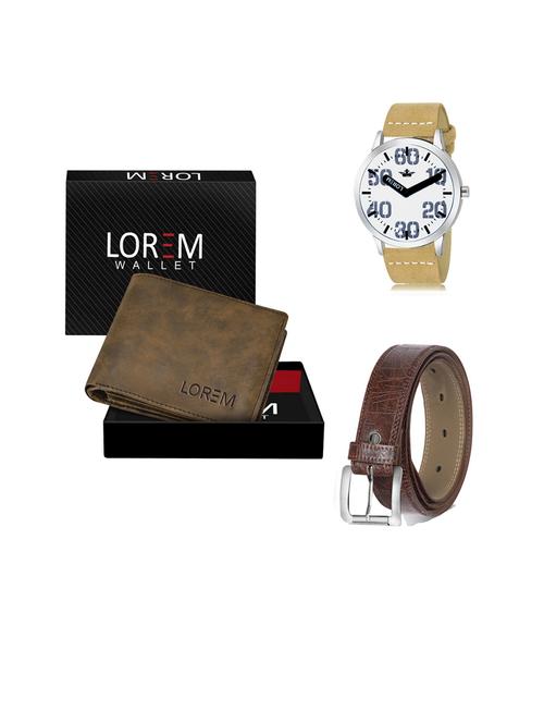 belt, wallet & watch gift combo - 19441605 - Very Small Image - 1