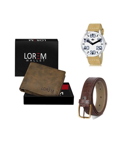 belt, wallet & watch gift combo - 19441606 - Very Small Image - 1