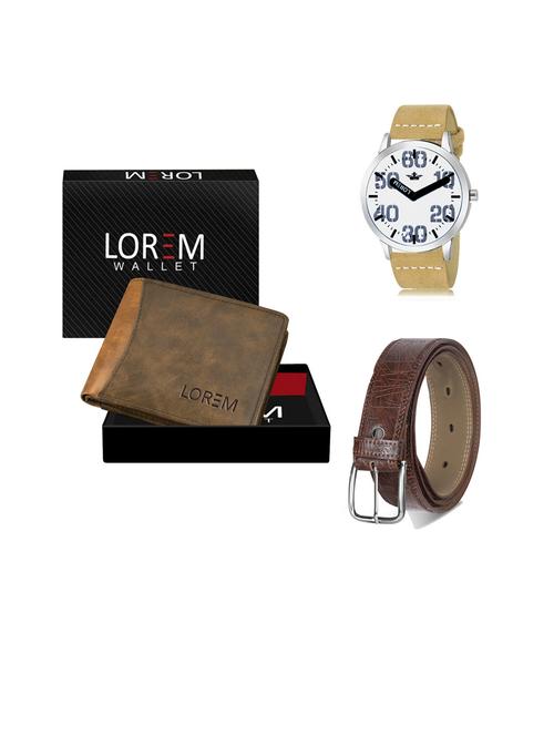 belt, wallet & watch gift combo - 19441613 - Very Small Image - 1