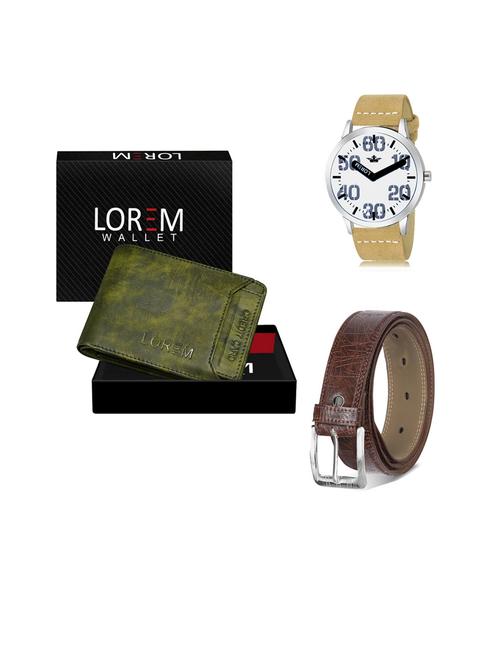 belt, wallet & watch gift combo - 19441621 - Very Small Image - 1