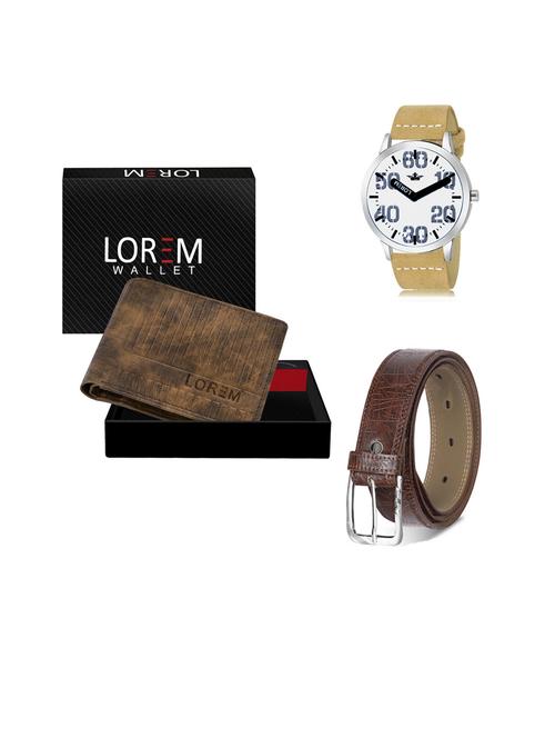 belt, wallet & watch gift combo - 19441626 - Very Small Image - 1