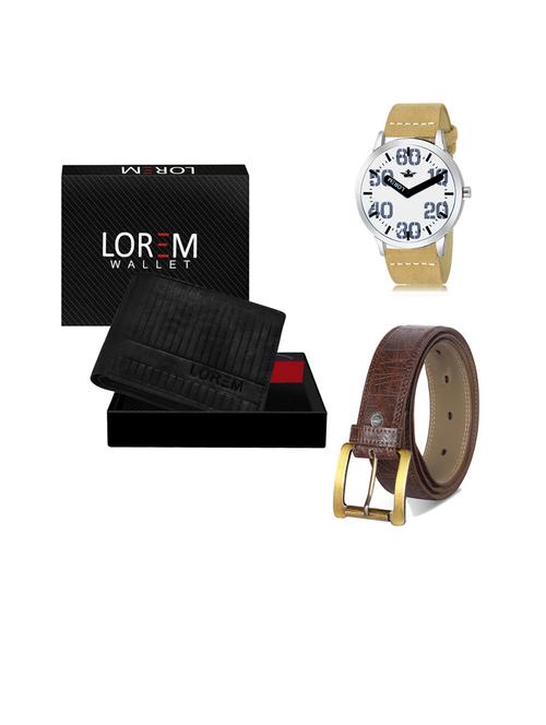 belt, wallet & watch gift combo - 19441640 - Very Small Image - 1