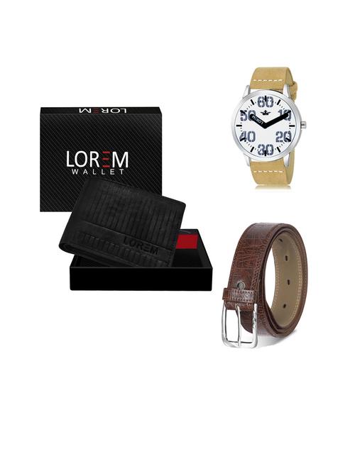 belt, wallet & watch gift combo - 19441644 - Very Small Image - 1