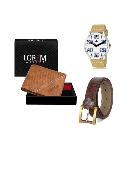 belt, wallet & watch gift combo - 19441652 - Very Small Image - 1