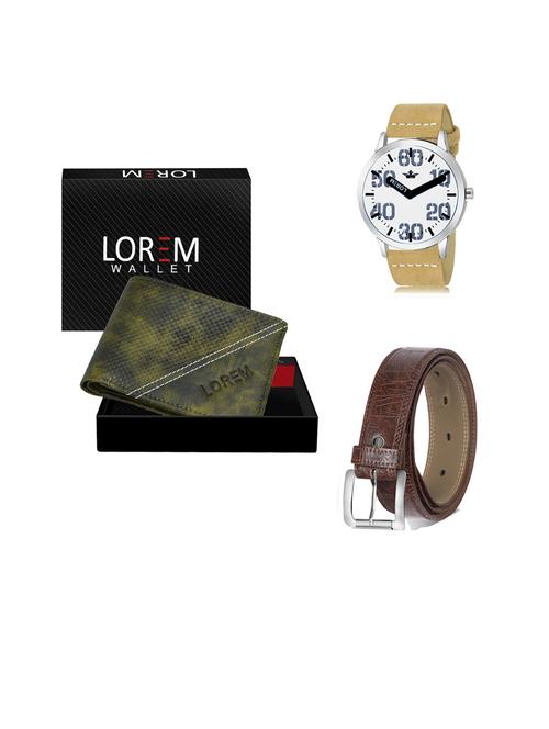 belt, wallet & watch gift combo - 19441659 - Very Small Image - 1