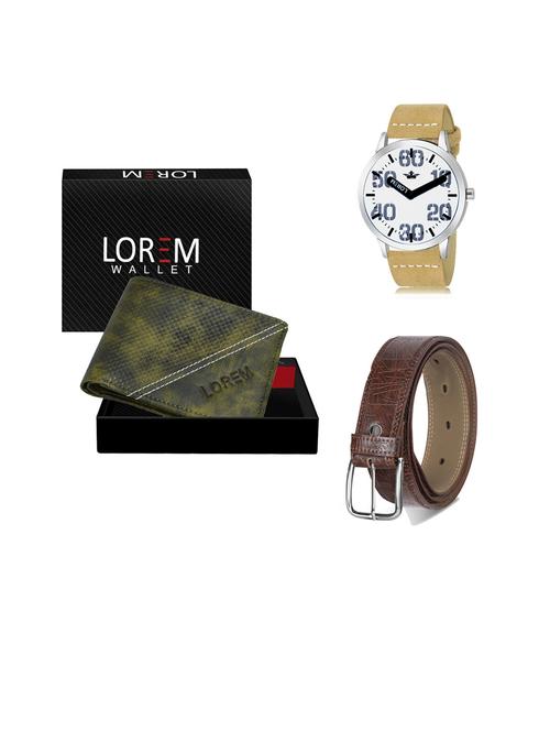 belt, wallet & watch gift combo - 19441661 - Very Small Image - 1