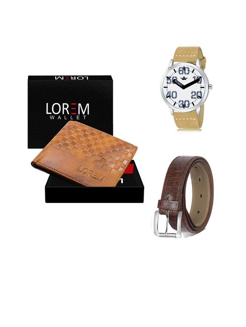 belt, wallet & watch gift combo - 19441677 - Very Small Image - 1