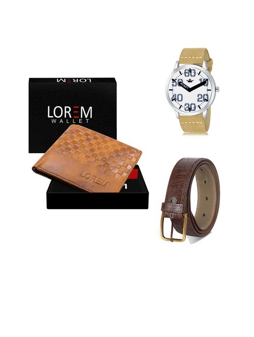 belt, wallet & watch gift combo - 19441678 - Very Small Image - 1