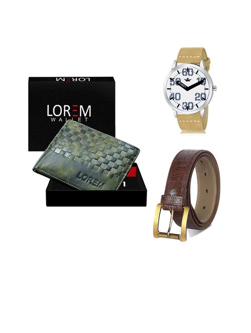 belt, wallet & watch gift combo - 19441682 - Very Small Image - 1
