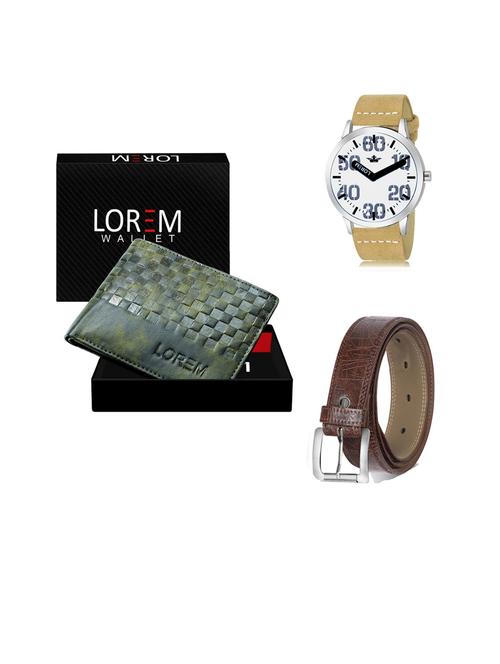 belt, wallet & watch gift combo - 19441683 - Very Small Image - 1