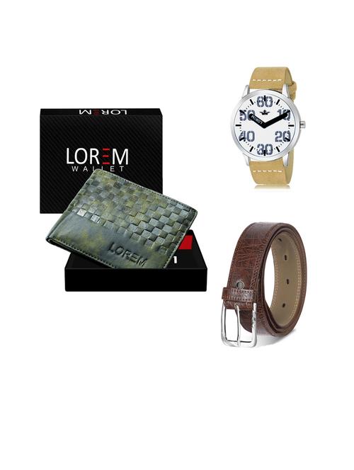belt, wallet & watch gift combo - 19441686 - Very Small Image - 1