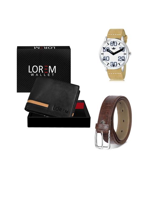 belt, wallet & watch gift combo - 19441710 - Very Small Image - 1