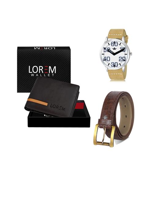 belt, wallet & watch gift combo - 19441712 - Very Small Image - 1