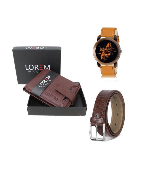belt, wallet & watch gift combo - 19442053 - Very Small Image - 1