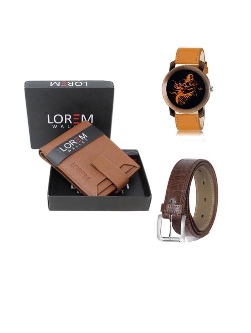 belt, wallet & watch gift combo - 19442055 - Very Small Image - 1