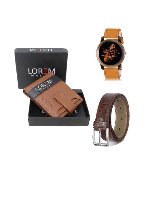 belt, wallet & watch gift combo - 19442059 - Very Small Image - 1