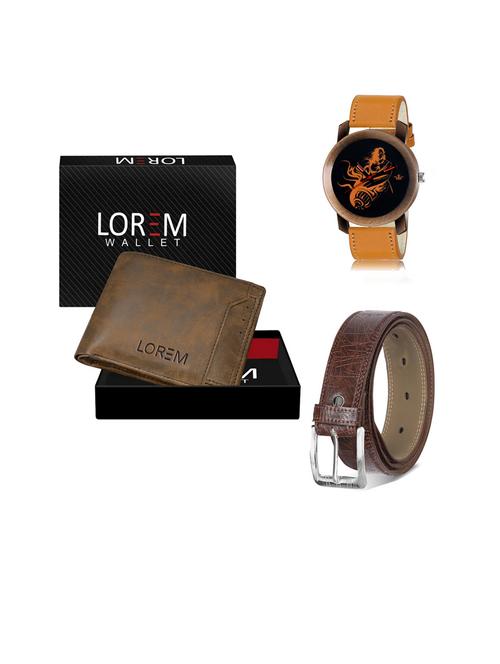 belt, wallet & watch gift combo - 19442143 - Very Small Image - 1