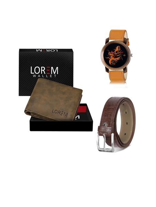 belt, wallet & watch gift combo - 19442149 - Very Small Image - 1