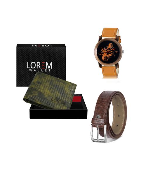 belt, wallet & watch gift combo - 19442179 - Very Small Image - 1
