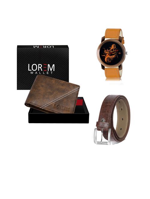 belt, wallet & watch gift combo - 19442187 - Very Small Image - 1