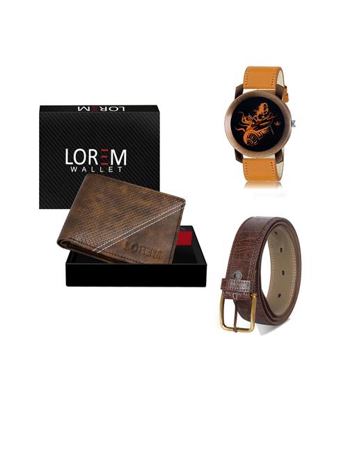 belt, wallet & watch gift combo - 19442188 - Very Small Image - 1