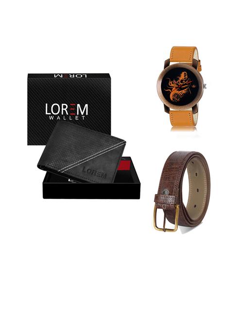 belt, wallet & watch gift combo - 19442206 - Very Small Image - 1