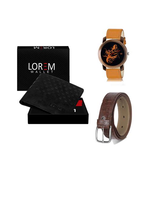 belt, wallet & watch gift combo - 19442231 - Very Small Image - 1