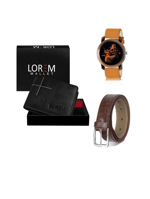 belt, wallet & watch gift combo - 19442238 - Very Small Image - 1