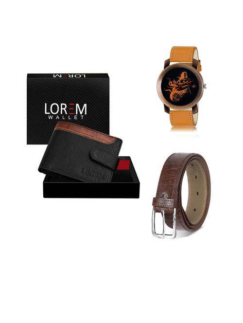 belt, wallet & watch gift combo - 19442268 - Very Small Image - 1
