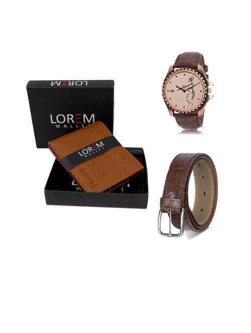 belt, wallet & watch gift combo - 19442285 - Very Small Image - 1