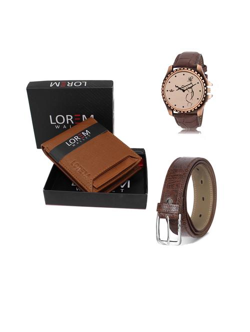 belt, wallet & watch gift combo - 19442292 - Very Small Image - 1