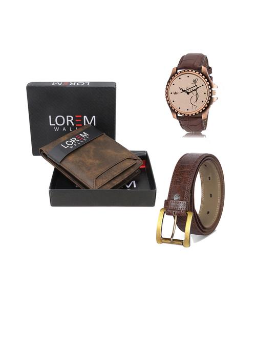 belt, wallet & watch gift combo - 19442294 - Very Small Image - 1