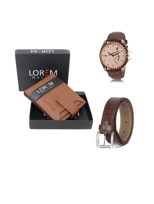 belt, wallet & watch gift combo - 19442325 - Very Small Image - 1