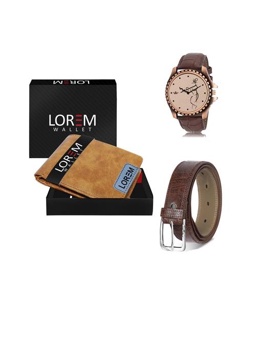 belt, wallet & watch gift combo - 19442334 - Very Small Image - 1