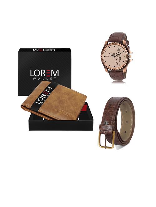 belt, wallet & watch gift combo - 19442344 - Very Small Image - 1