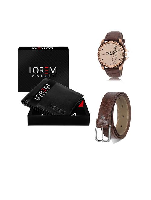 belt, wallet & watch gift combo - 19442357 - Very Small Image - 1