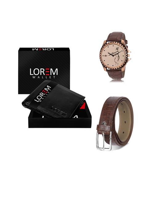 belt, wallet & watch gift combo - 19442358 - Very Small Image - 1