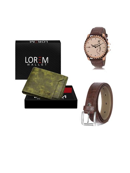 belt, wallet & watch gift combo - 19442361 - Very Small Image - 1