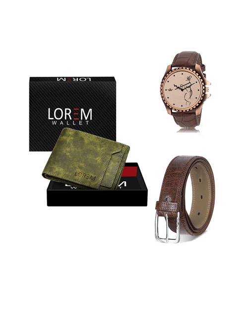 belt, wallet & watch gift combo - 19442364 - Very Small Image - 1